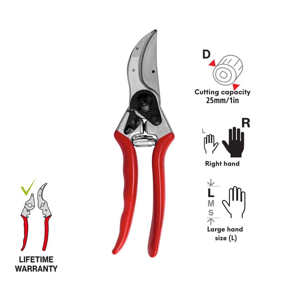 FELCO F2 8.4 in. High Performance Pruner with 1 in. Cut Capacity, Classic Model, The Original F2