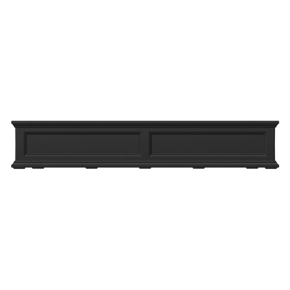 Mayne Fairfield 60 in. x 11 in. Self-Watering Black Polyethylene Window Box 5824B