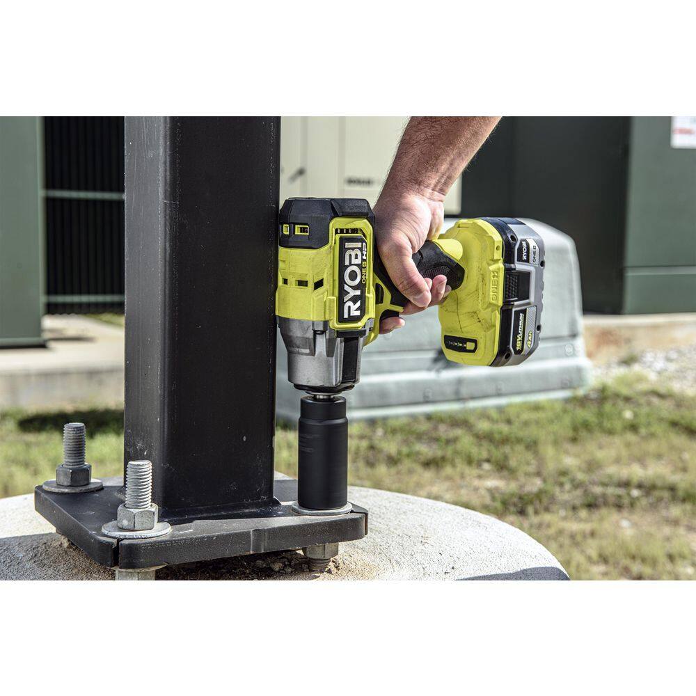 RYOBI ONE+ HP 18V Brushless Cordless 4-Mode 1/2 in. Impact Wrench (Tool Only) P262