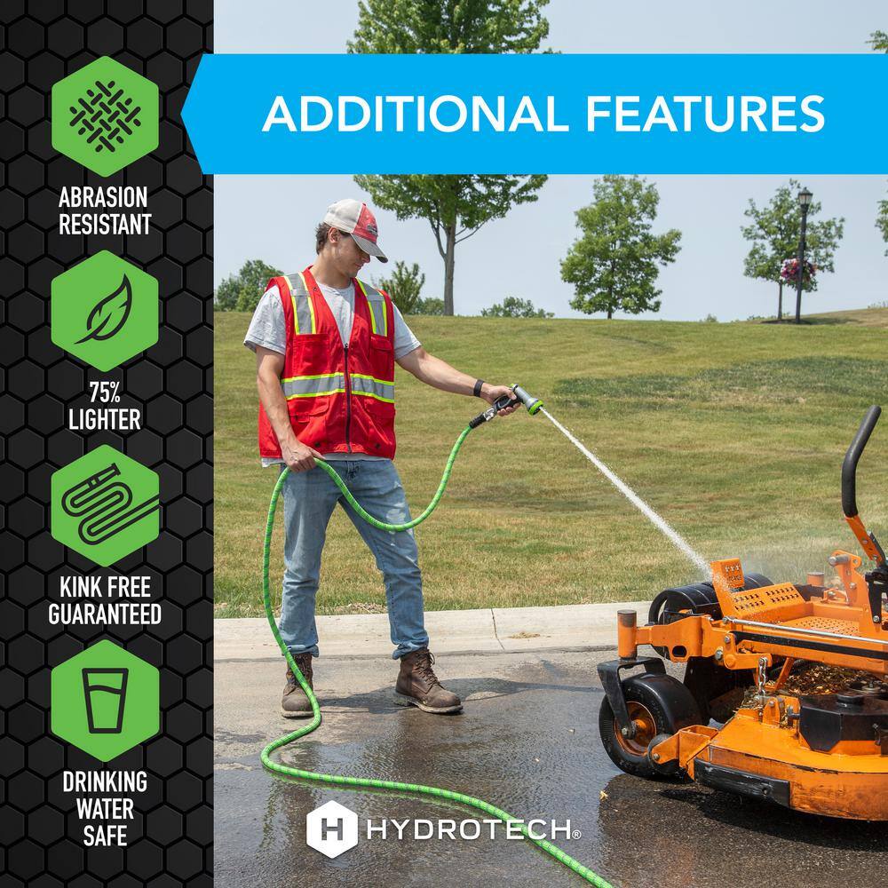 Hydrotech Pro Series 3/4 in. Diameter x 50 ft. Expandable Garden Water Hose 5558C3