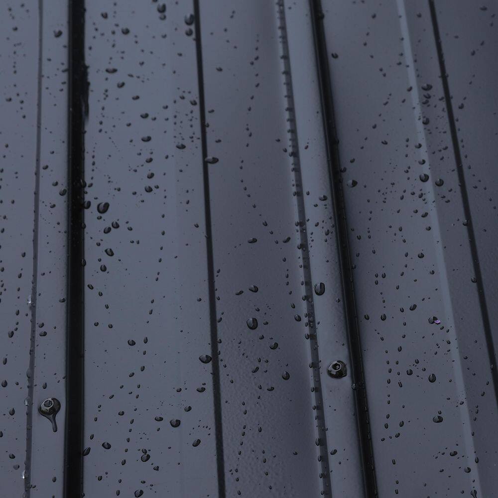 VEIKOUS 16 ft. x 12 ft. Aluminum Double Hardtop Gazebo with Grey Curtains and Netting PG0201-28-6