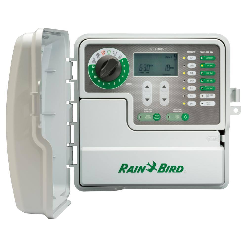 Rain Bird Simple-to-Set 12-Station Indoor/Outdoor Irrigation Timer SST1200out