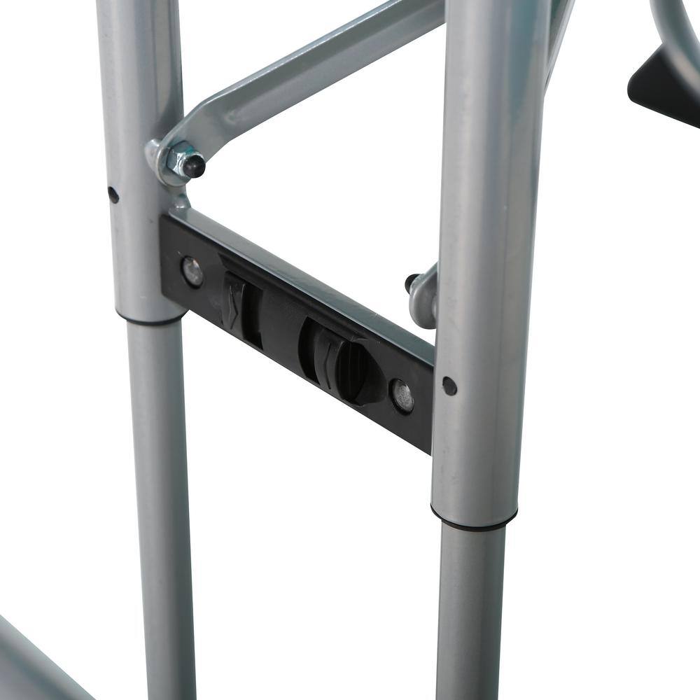 Lifetime 35.4 in. Aqua Blue Rectangle Steel and Resin Kids Picnic Table Seats 4 260219