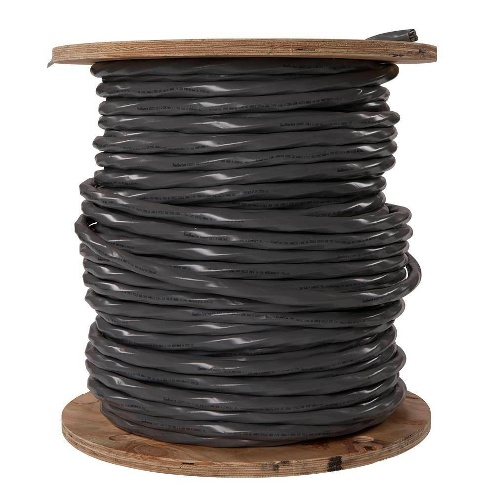 Southwire 500 ft. 2-2-2-4 Gray Stranded AL SER Cable 13102915