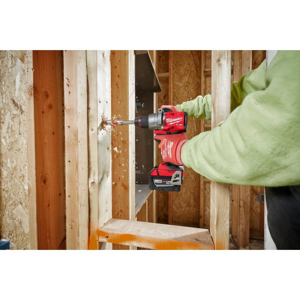 Milwaukee M18 FUEL 18V Lithium-Ion Brushless Cordless 1/2 in. Drill/Driver with XC 5.0 Ah Battery 2903-20-48-11-1850