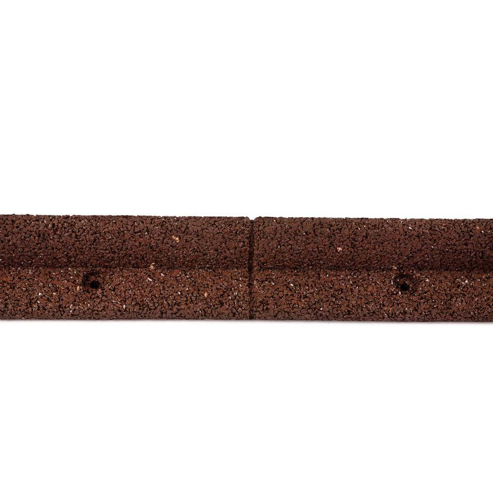 Vigoro EcoBorder 4 ft. Brown Rubber Landscape Edging (48-Count/Pallet) ECOBRD BR 48