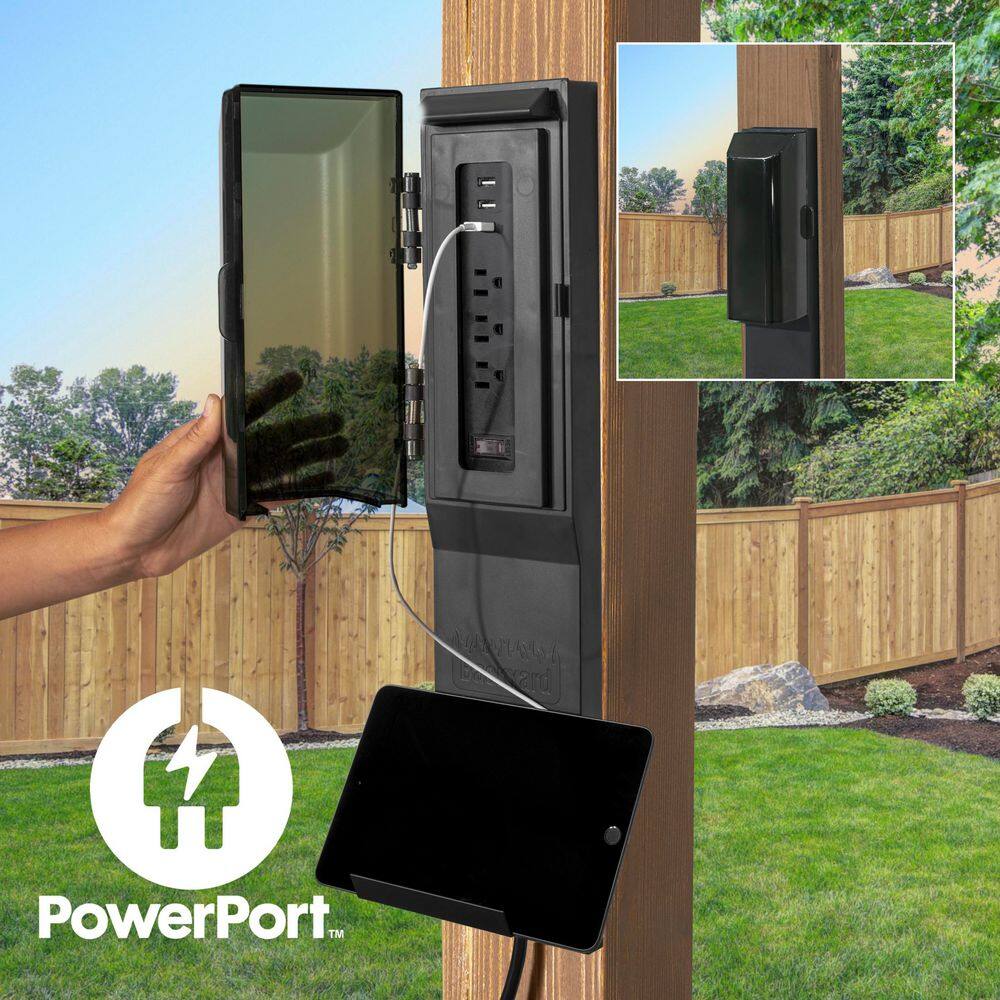 Backyard Discovery Barrington 14 ft. x 12 ft. All Cedar Wood Outdoor Gazebo Structure w/ Hard Top Steel Metal Hip Roof and Electric, Brown 2206045COM