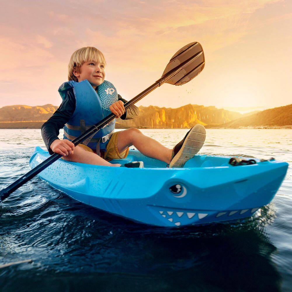 Lifetime 6 ft. Blue Shark 60 Youth Kayak with Paddle 91355