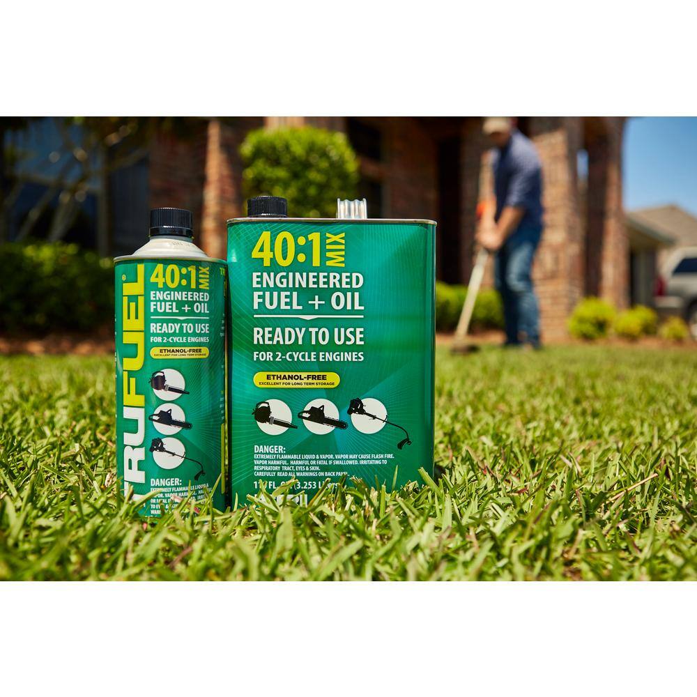 TruFuel 2-Cycle 40:1 Pre-Mixed Fuel and Oil 110 oz. (4-Pack) 6525506