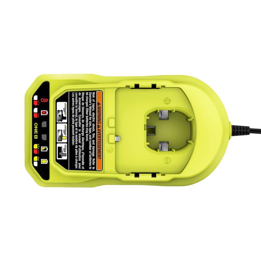 RYOBI ONE+ 18V Lithium-Ion Charger with 6.0 Ah HIGH PERFORMANCE Battery (2-Pack) PCG002-PBP2007