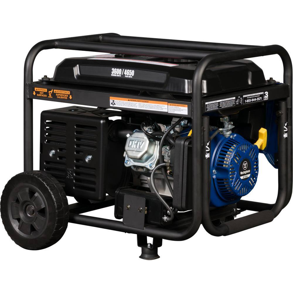 Westinghouse 4,650/3,600-Watt Gas Powered Portable Generator with Recoil Start WGen3600c