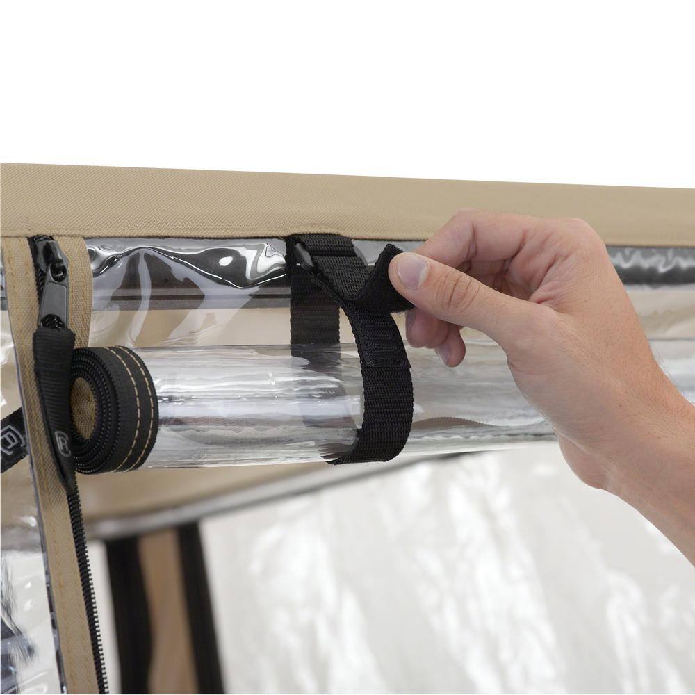 Classic Accessories Deluxe Golf Car Enclosure Light Khaki Long Roof 40-050-345801-00