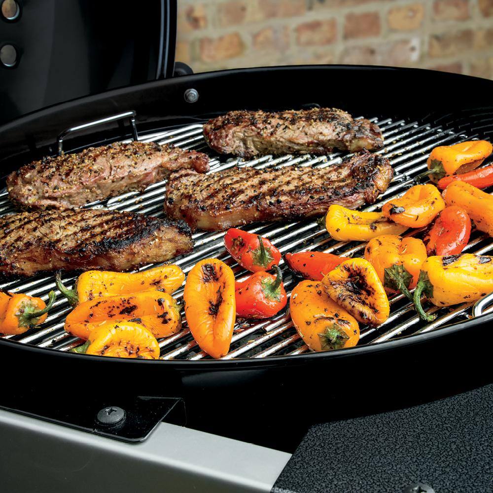 Weber Performer Deluxe 22 in. Charcoal Grill in Black with Touch-N-Go Gas Ignition 15501001