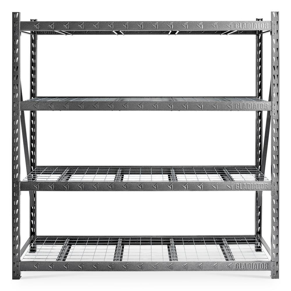 Gladiator 4-Tier Heavy Duty Welded Steel Garage Storage Shelving Unit (90 in. W x 90 in. H x 24 in. D) GARA904XIG