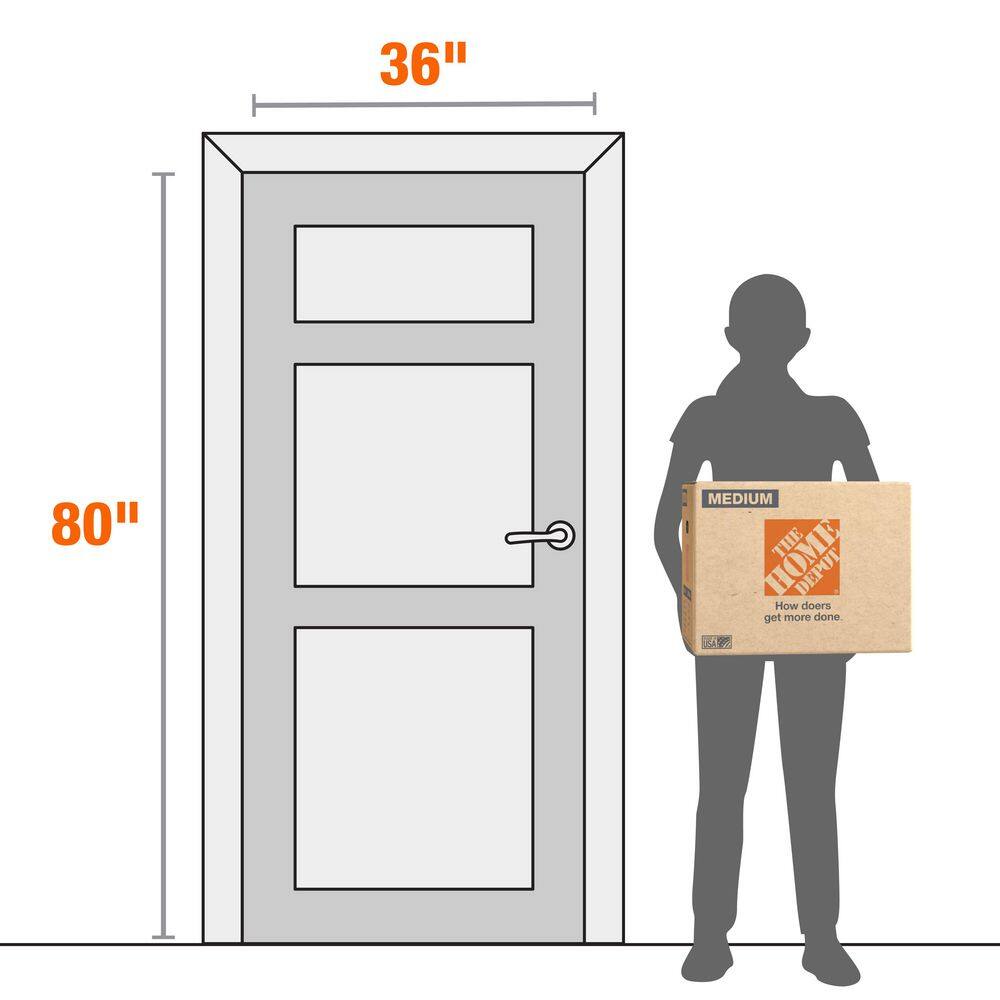 The Home Depot 20 in. L x 16 in. W x 15 in. D Medium Moving Shipping and Packing Box with Handles (50-Pack) MEDBOX50