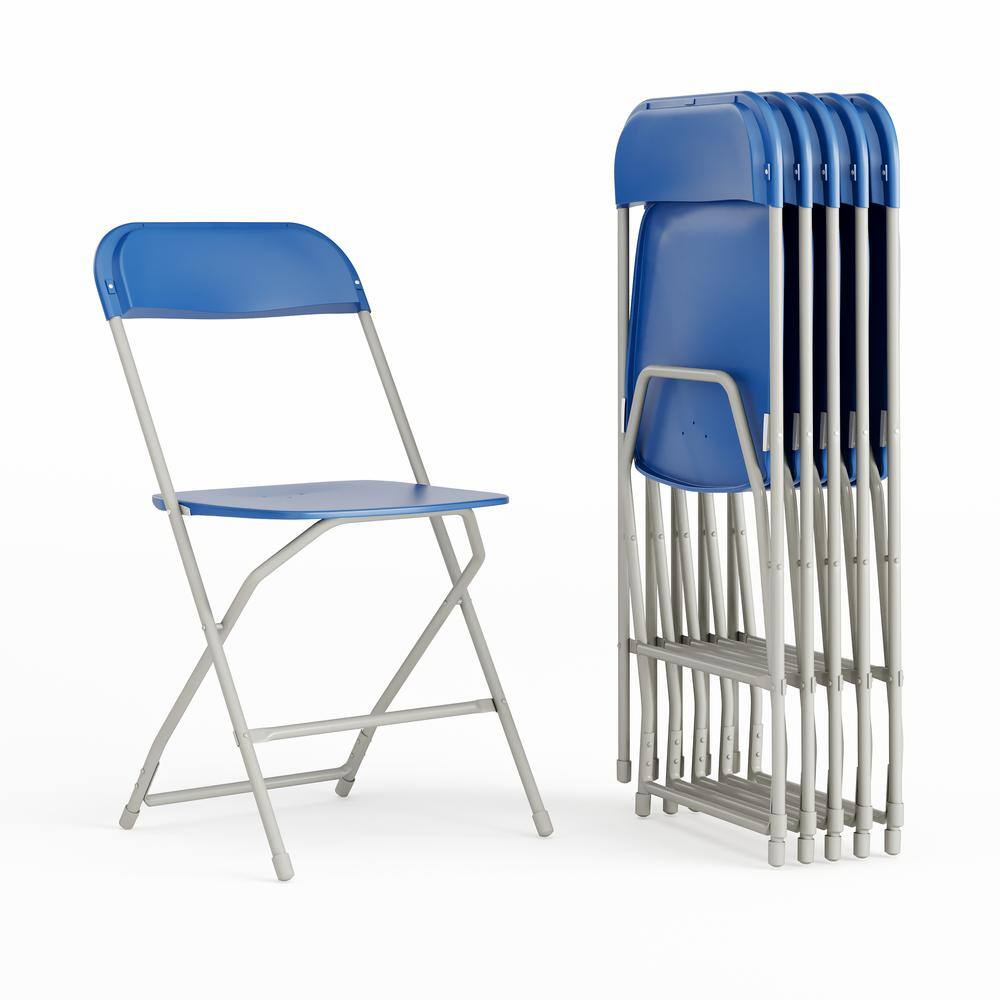 Carnegy Avenue Blue Metal Folding Chairs CGA-LE-487294-BL-HD