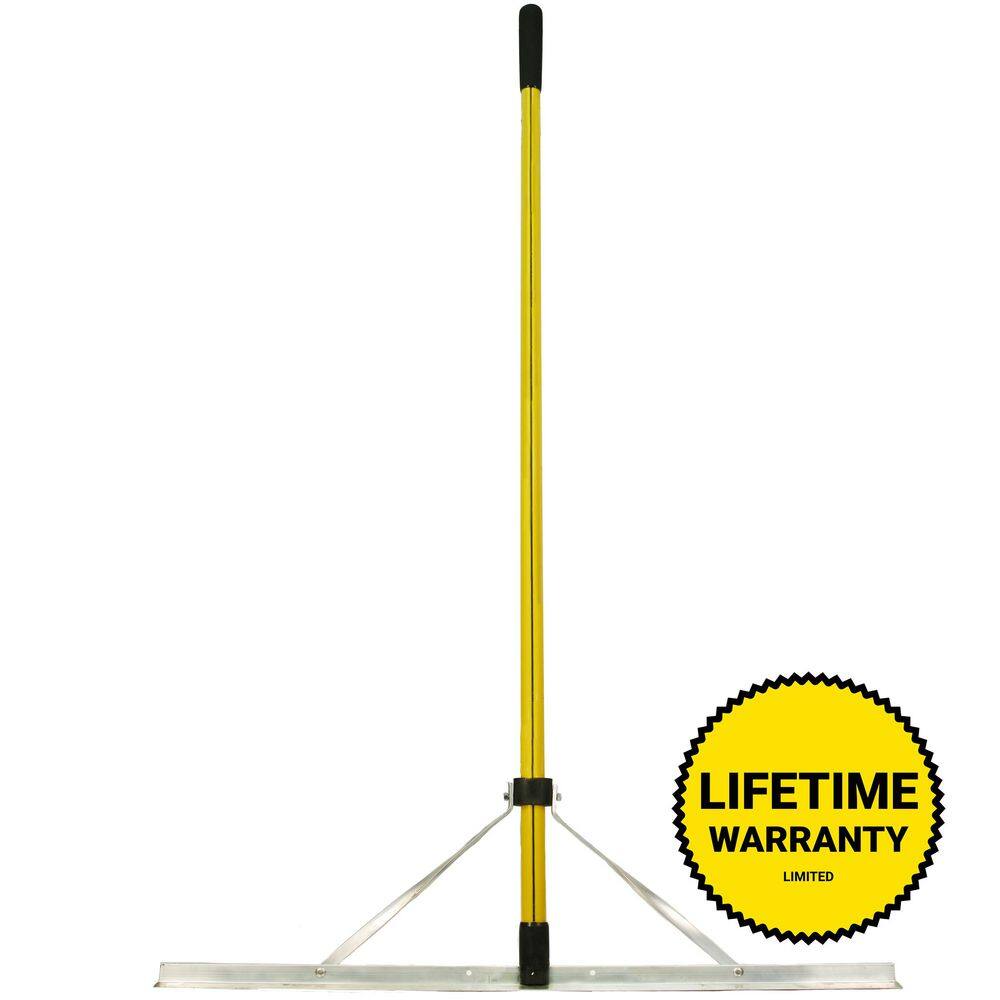 Nupla Heavy-Duty Landscape Rake with 60 in. Classic Fiberglass Handle 69240