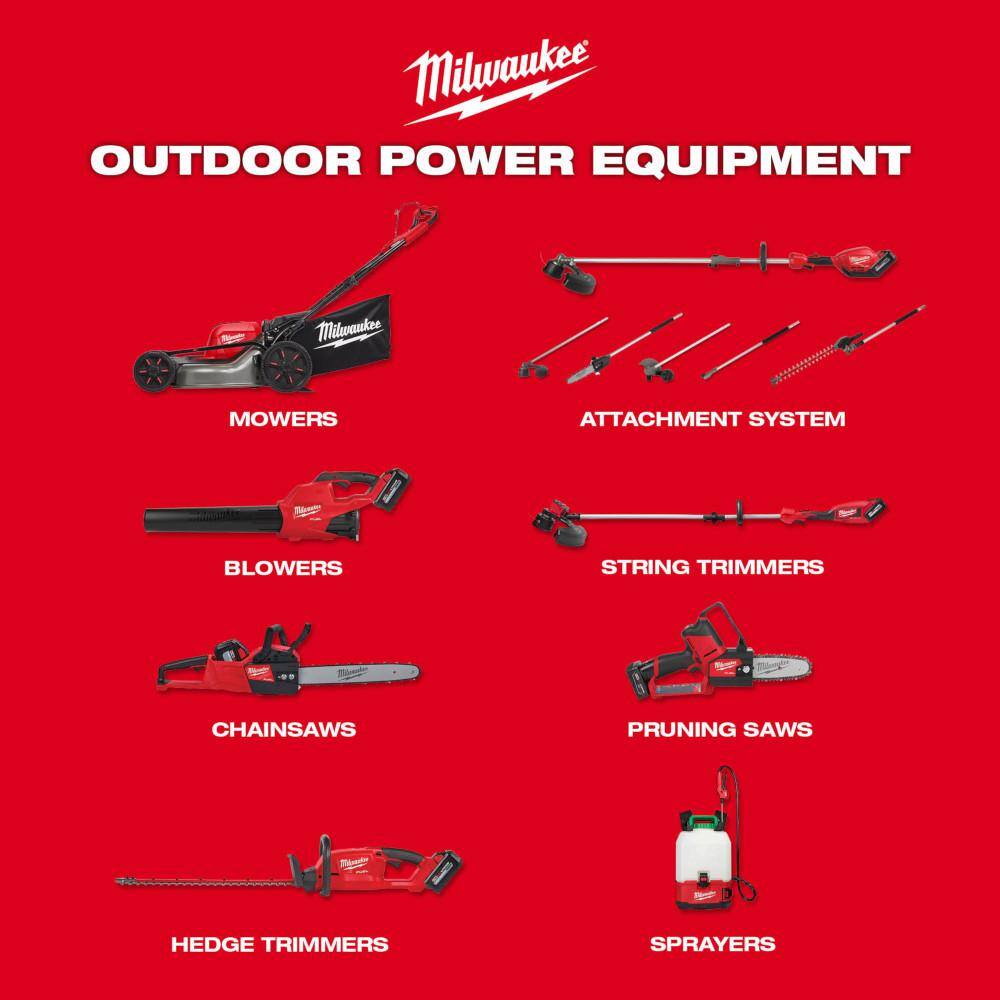 Milwaukee M18 FUEL 16 in. 18V Lith-Ion Brushless Battery Electric Chainsaw w/Rocket Dual Power Tower Light, Two 6Ah HO Batteries 2727-20-2131-20-48-11-1862