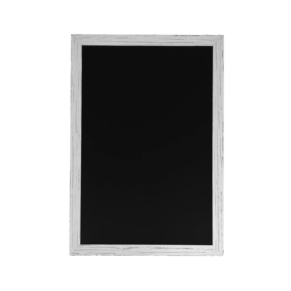 Carnegy Avenue White Washed 32 in. W x 46 in. L Magnetic Wall Mounted Chalkboard CGA-HGW-525574-WH-HD
