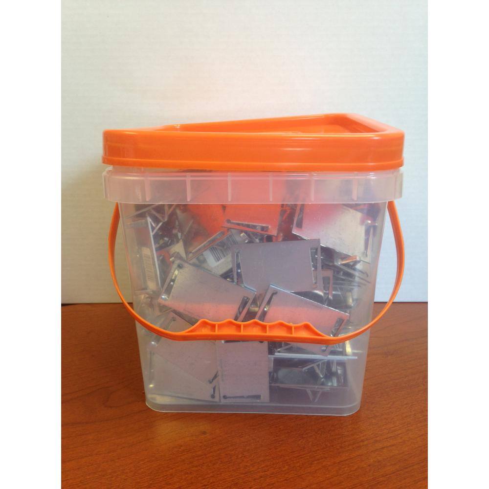 Halex 1-1/2 in. x 2-1/2 in. Nail Plate Box Bucket (200-Pack) 62897