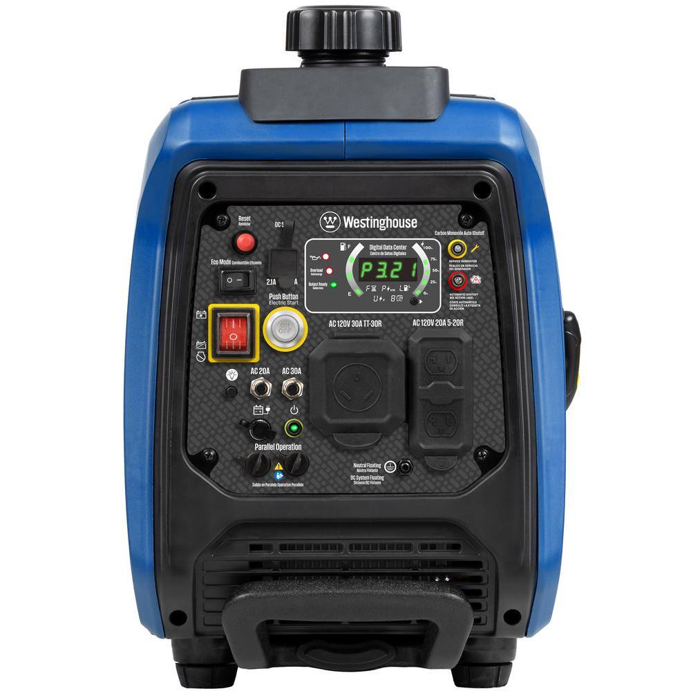 Westinghouse 4,000-Watt Gas Powered Portable Inverter Generator with Remote Electric Start, LED Data Center iGen4000c