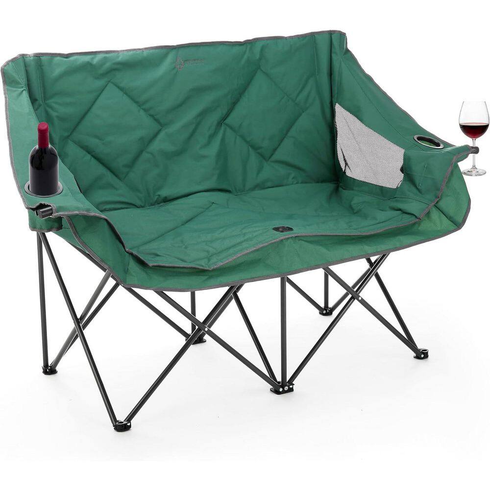 ARROWHEAD OUTDOOR KKS0270U Forest Green Portable Duo Camping Chair KKS0270U