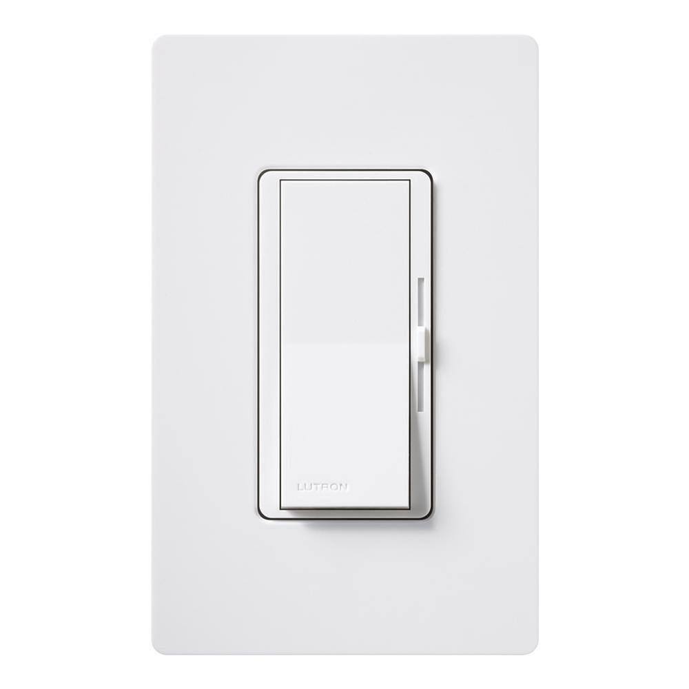 Lutron Diva LED plus Dimmer Switch for Dimmable LED Bulbs, 150-Watt/Single-Pole or 3-Way, White (DVCL-153P-6-WH) (6-Pack) DVCL-153P-6-WH
