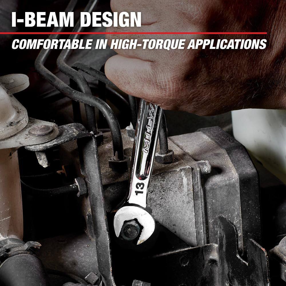 Milwaukee Combination SAE Wrench Mechanics Tool Set (7-Piece) 48-22-9407