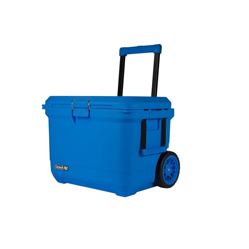 Coleman Pro 55 qt. Premium Wheeled Hard Cooler in Neptune 2193940
