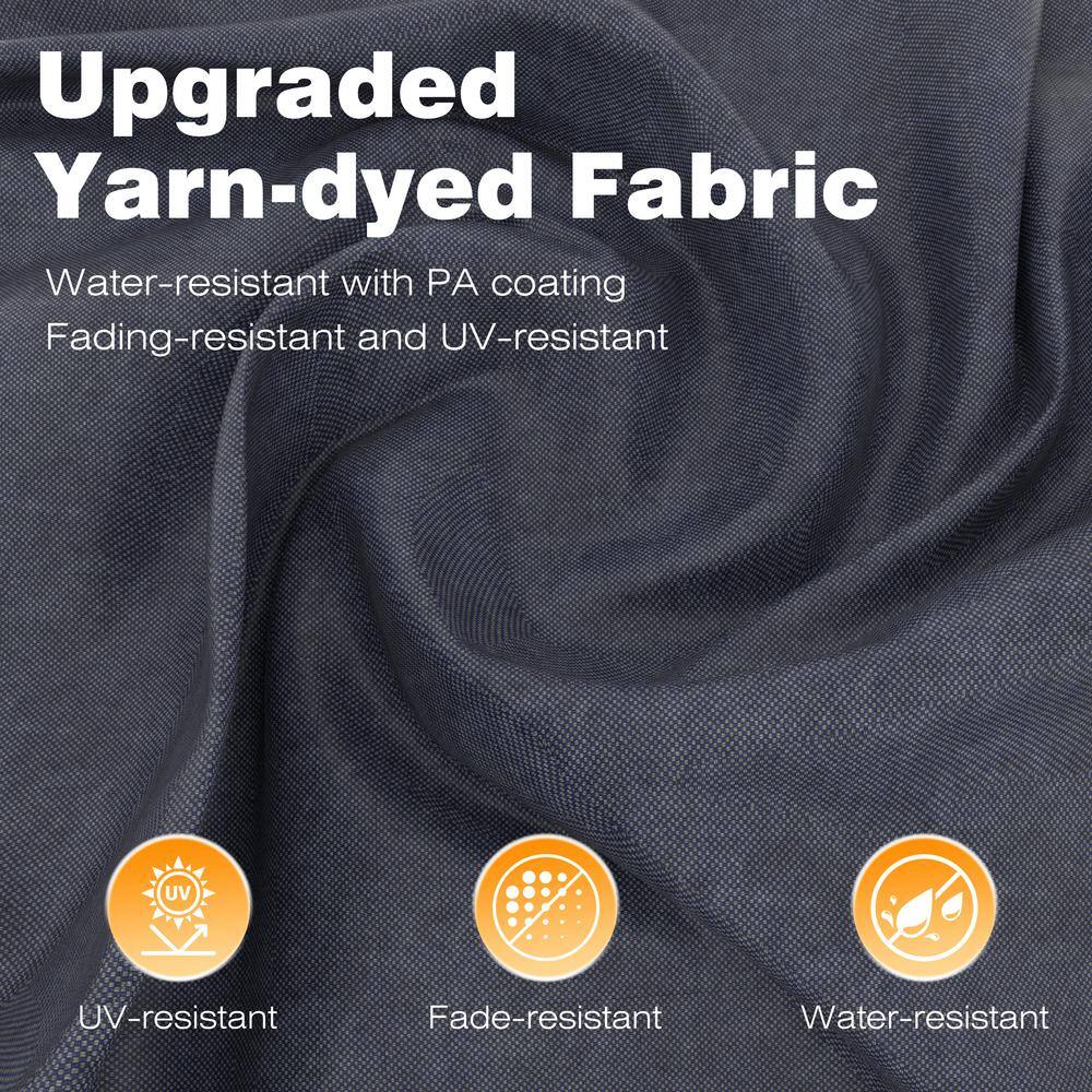 VEIKOUS 16 ft. W x 12 ft. D Aluminum Pergola Outdoor with Dark Gray Retractable Canopy PG0202-04GY