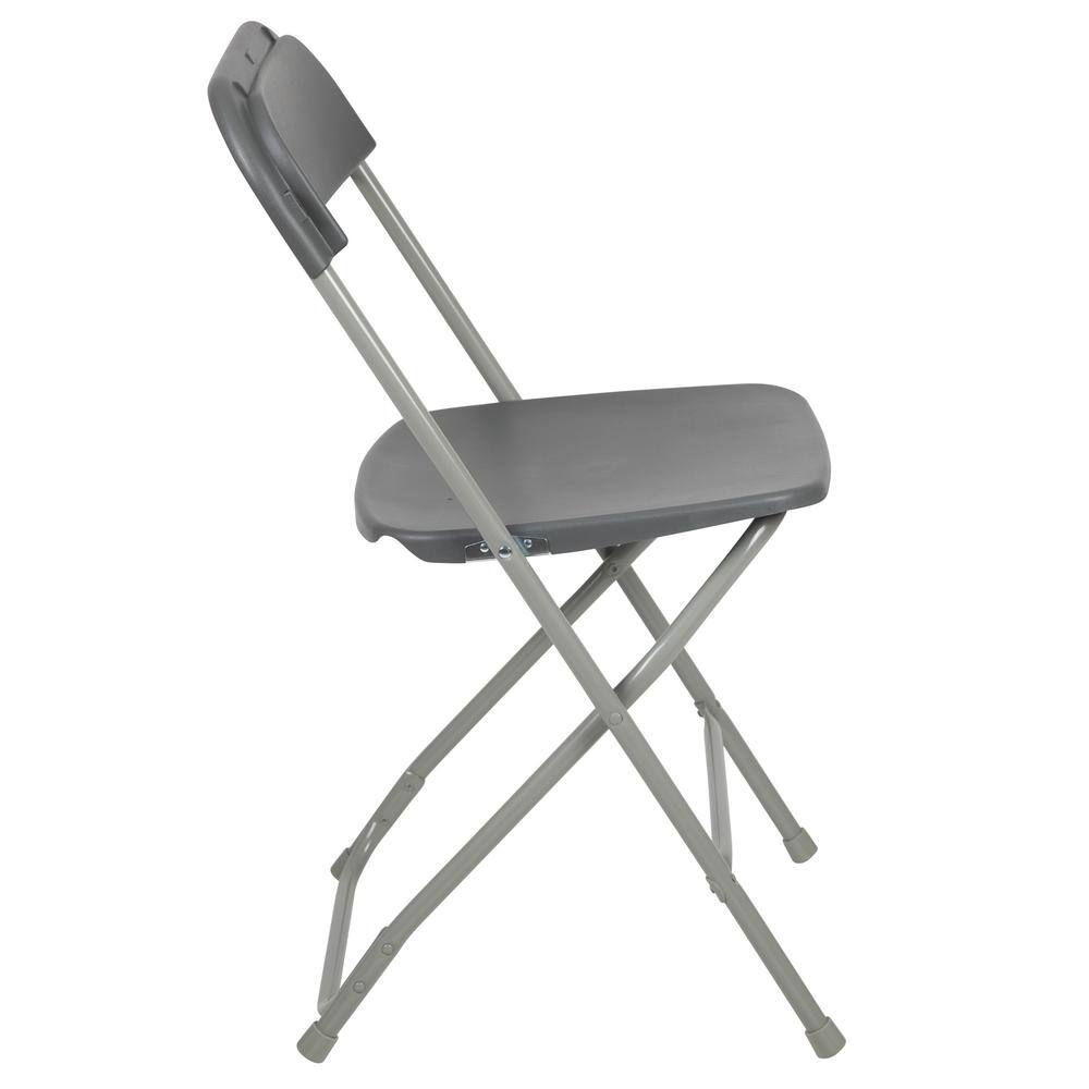 Carnegy Avenue Grey Metal Folding Chairs CGA-LE-487296-GR-HD