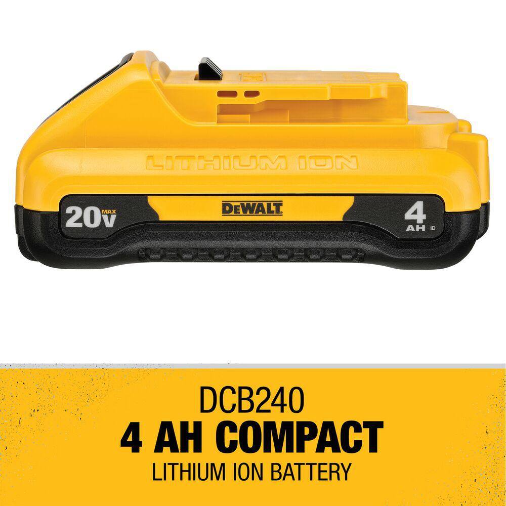 DEWALT 20V MAX Compact Lithium-Ion 4.0Ah Battery Pack DCB240