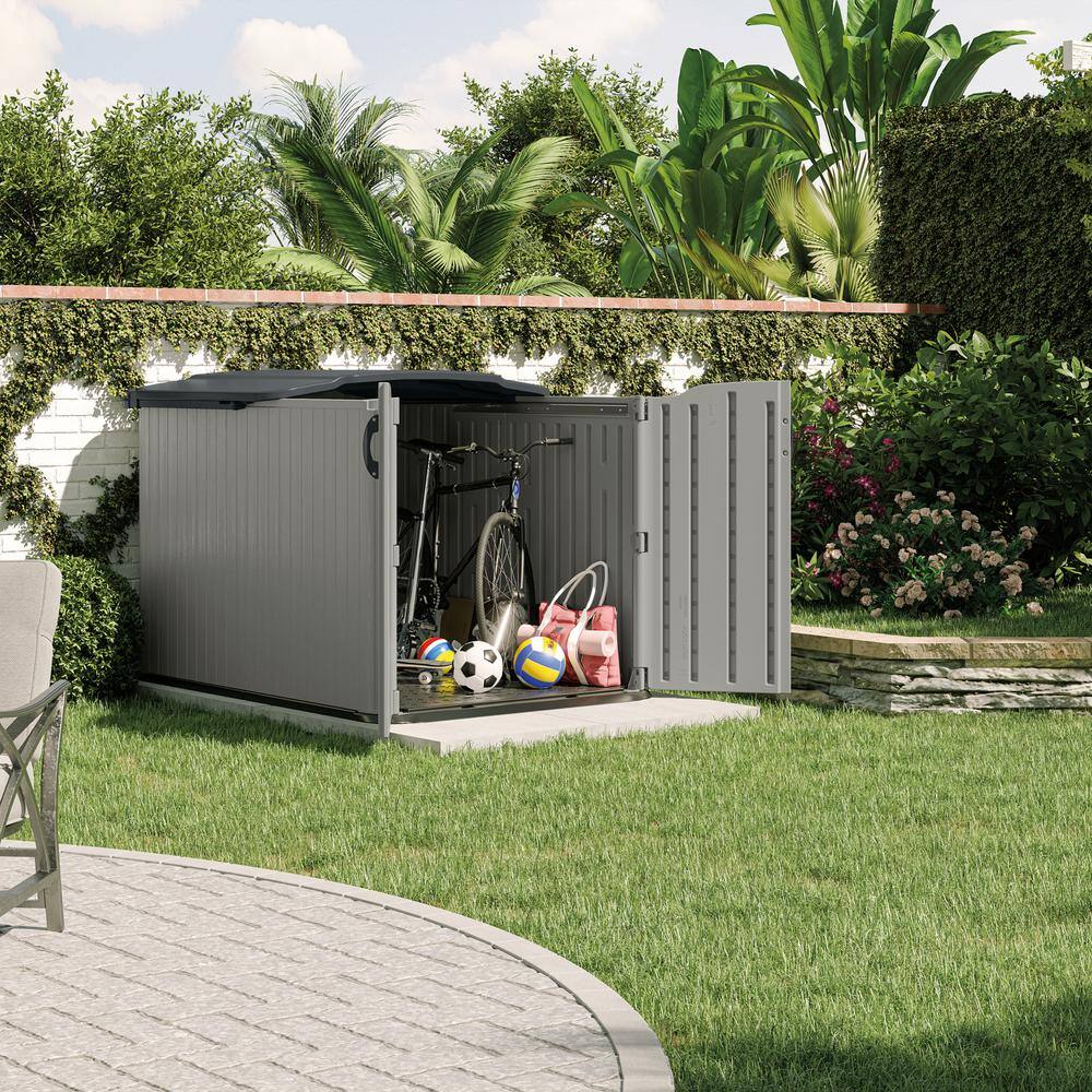 Suncast Glide Top 5 ft. W x 7 ft. D Plastic Shed (31.84 sq. ft.) BMS4950D