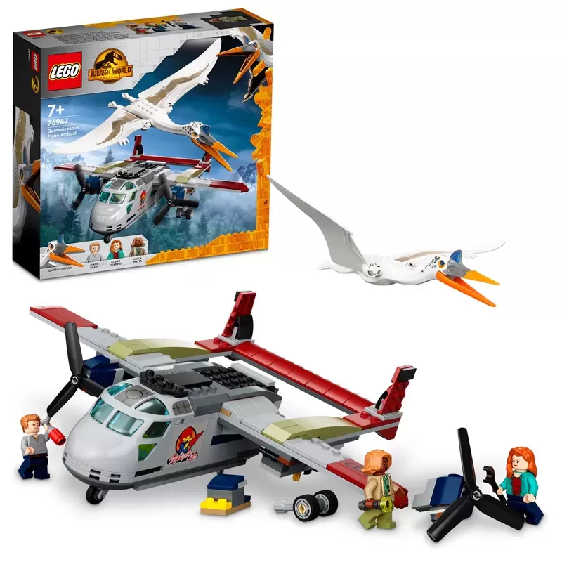 JURASSIC WORLD QUETZALCOATLUS PLANE AMBUSH 76947 BUILDING KIT