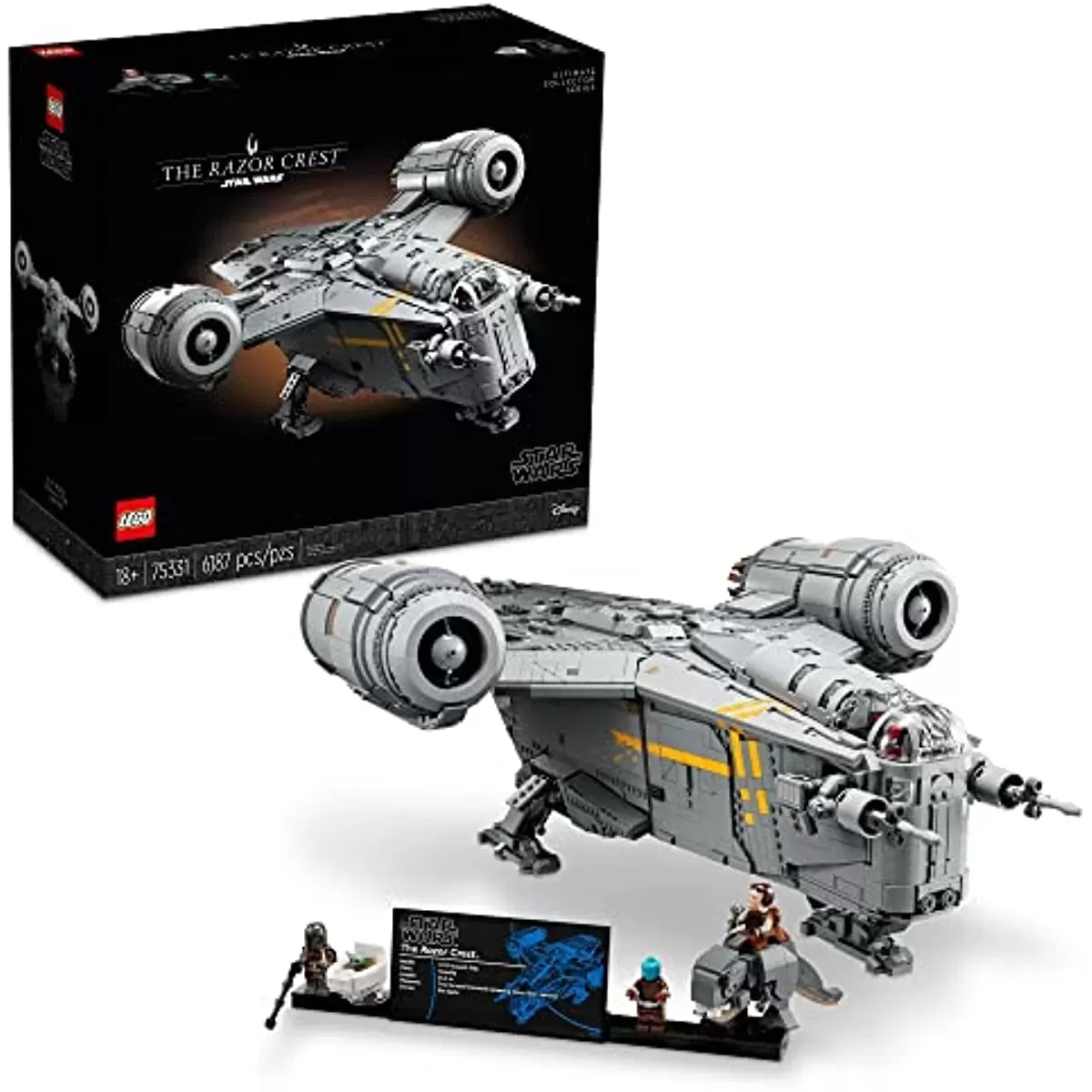Star Wars The Razor Crest 75331 UCS Set, Ultimate Collectors Series Starship Model Kit for Adults, Large Iconic The Mandalorian Memorabilia Collectable