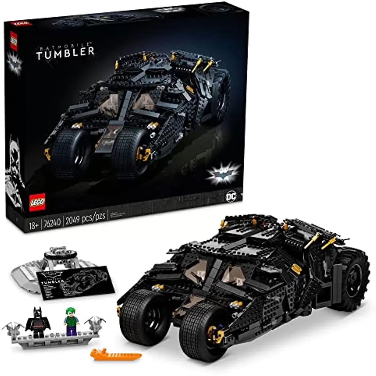 DC Super Heroes Batmobile Tumbler 76240 Building Set for Adults (2049 Pieces)