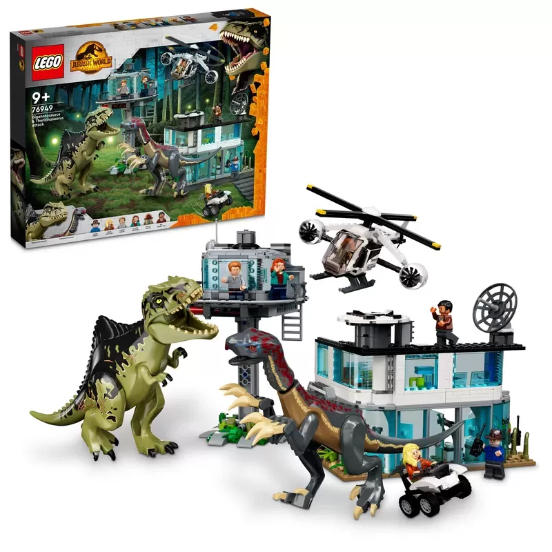 JURASSIC WORLD GIGANOTOSAURUS & THERIZINOSAURUS ATTACK 76949