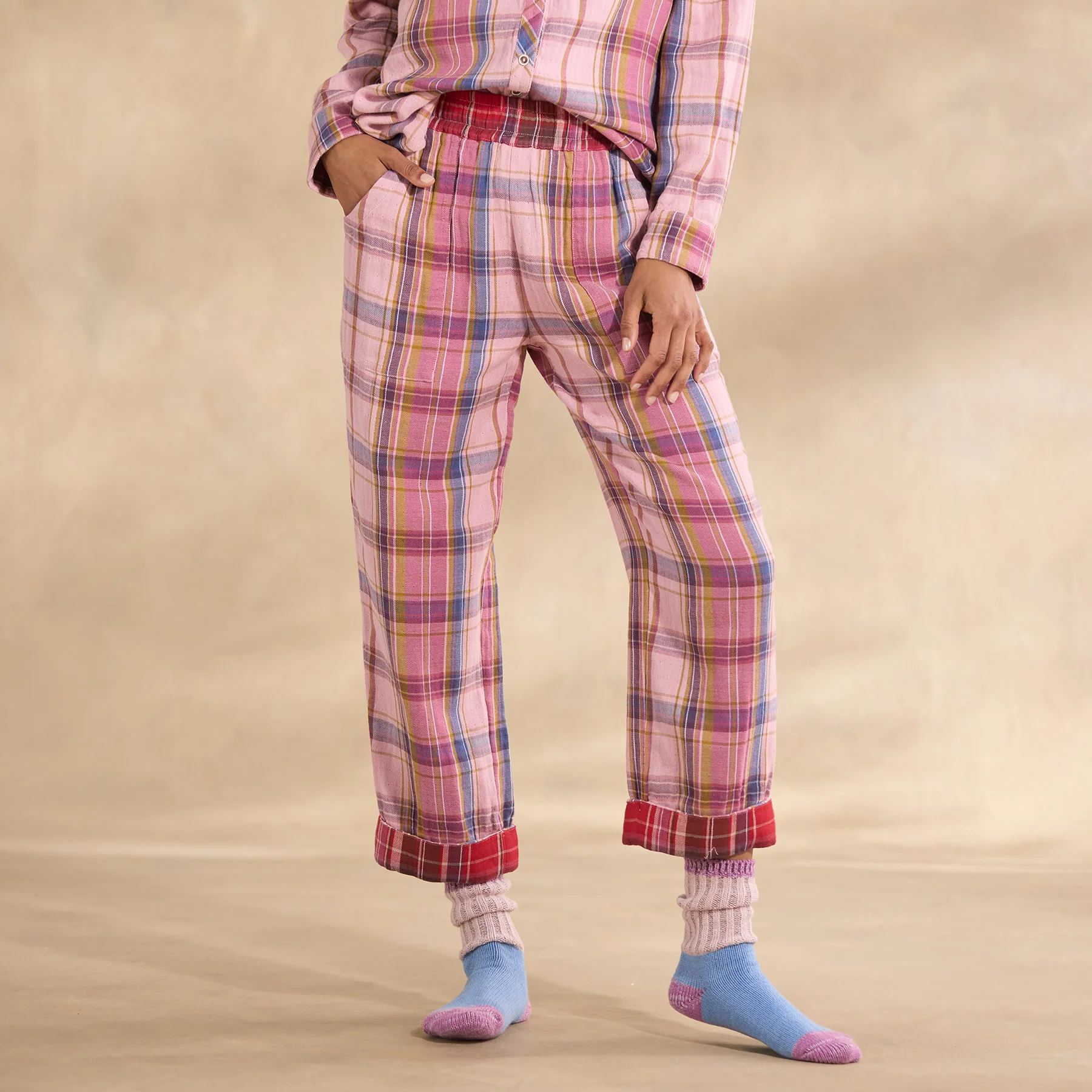 Martina Plaid Pajama Bottoms