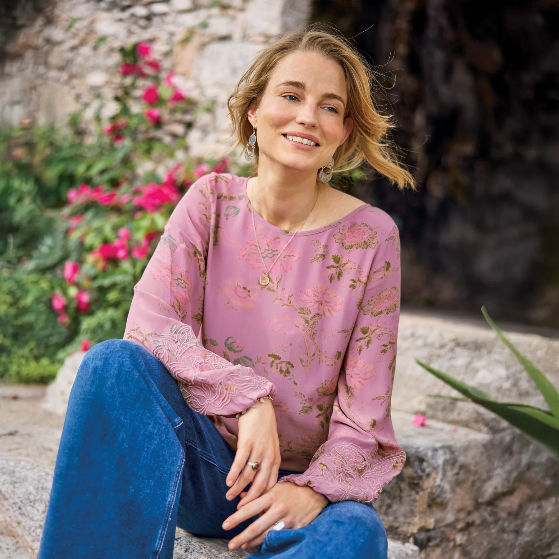 Ernestine Printed Top