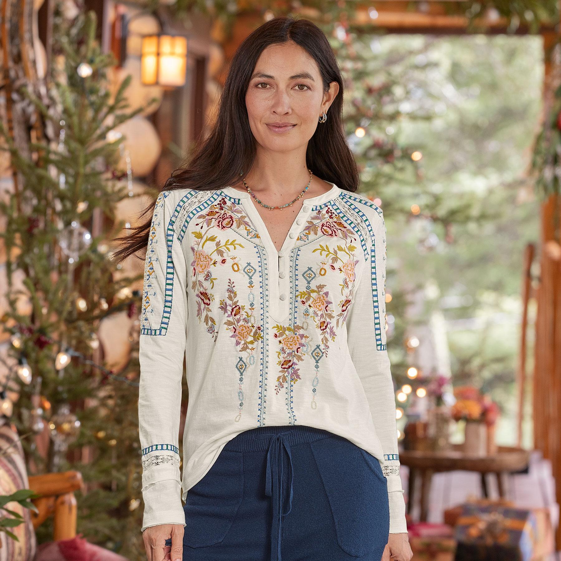 Fairfax Florals Henley