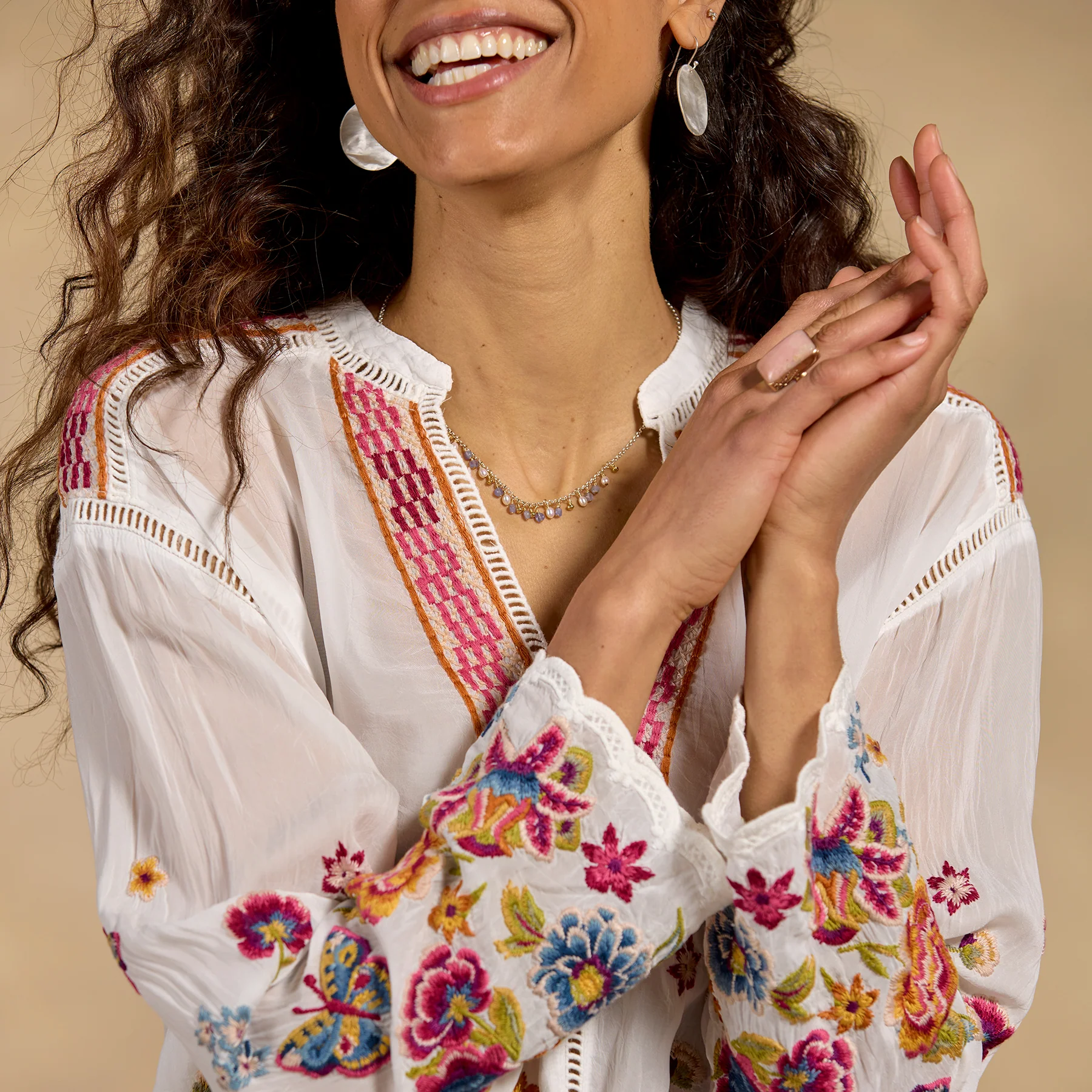 Maude Embroidered Top