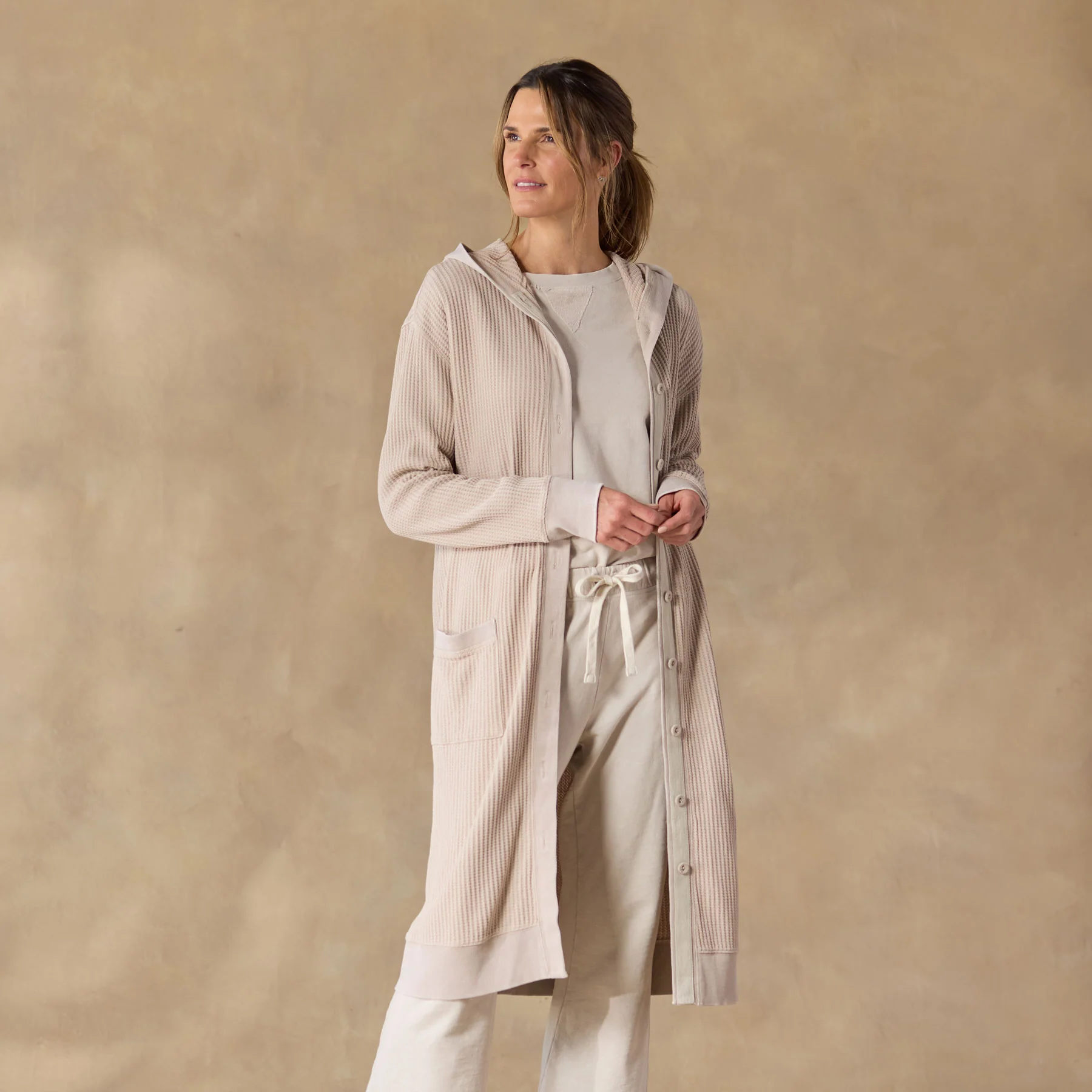 Helene Waffle Cardigan