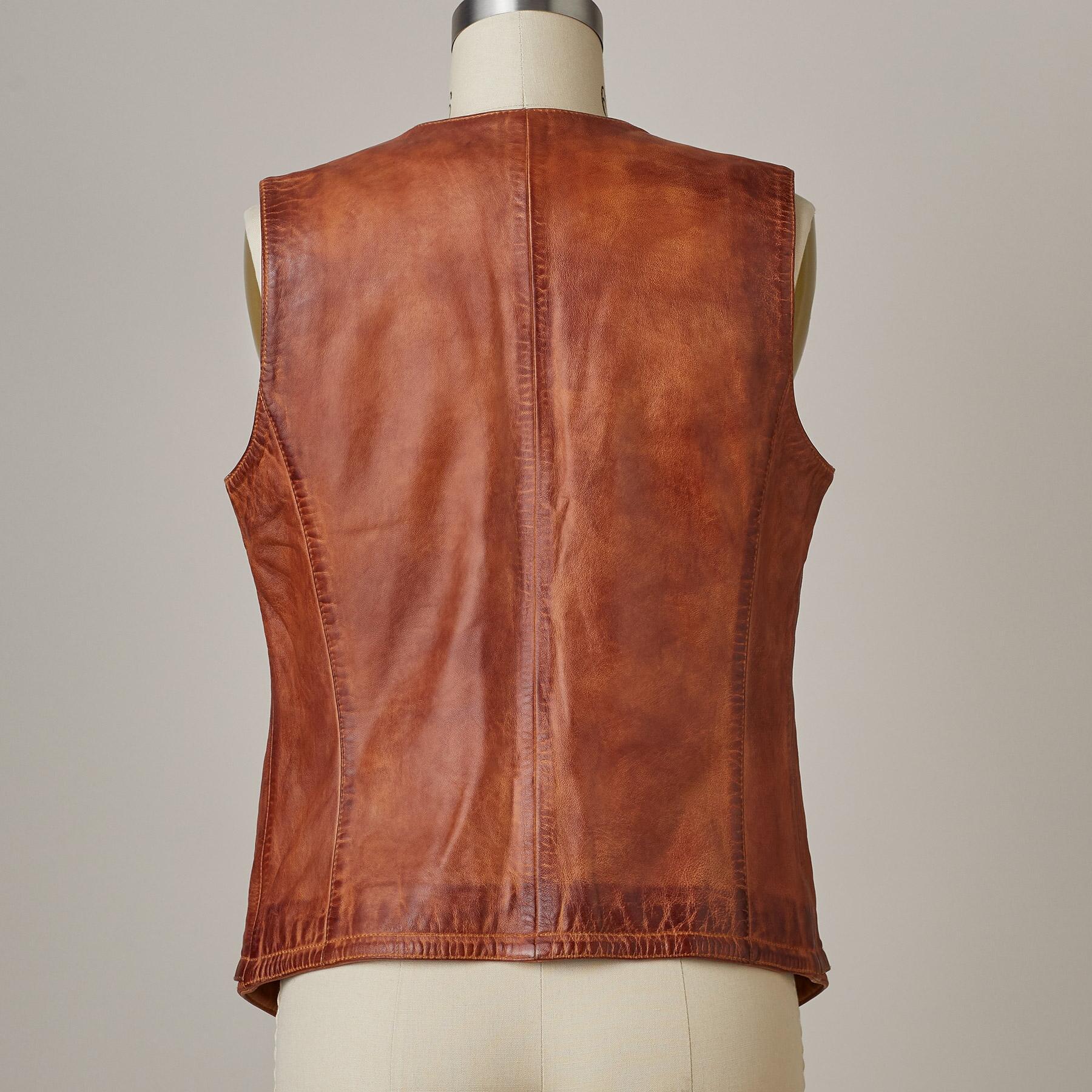 Lorena Leather Vest
