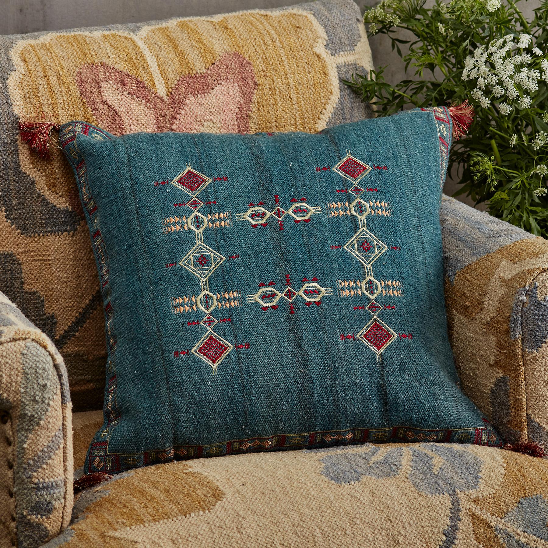 Sunset Dreams Teal Pillow