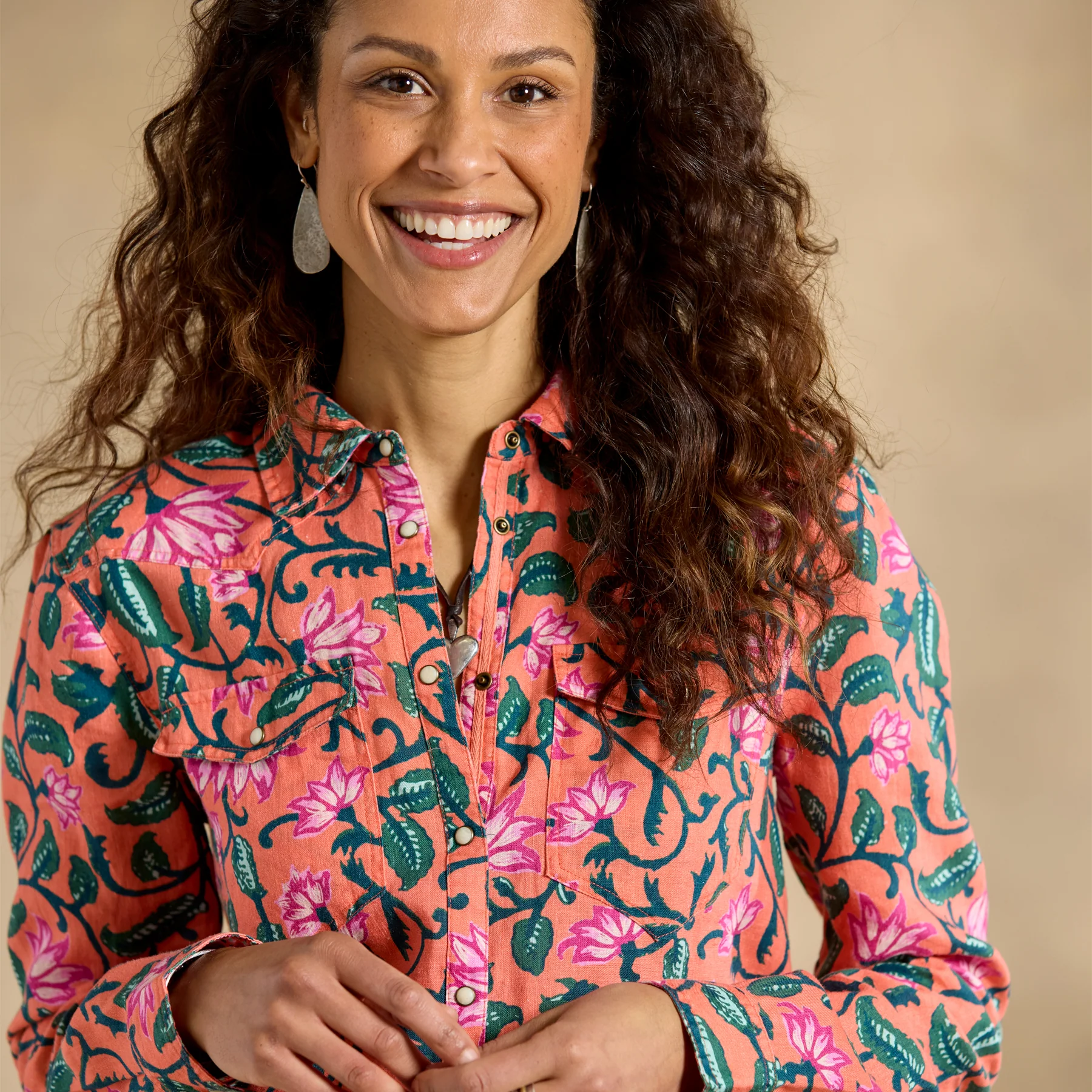 Willow Linen Floral Shirt