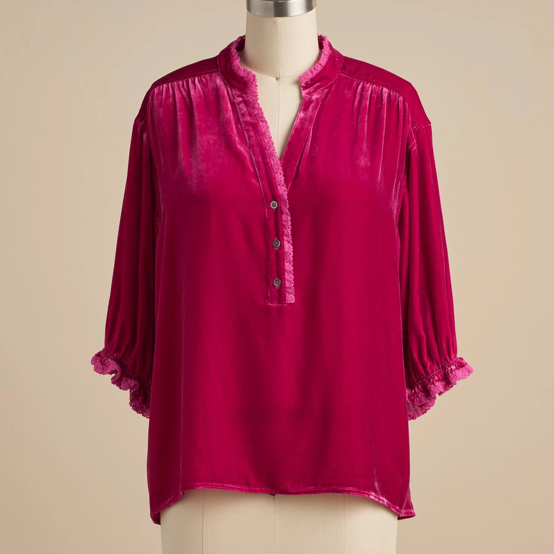 Romance Imagined Velvet Top, Petite