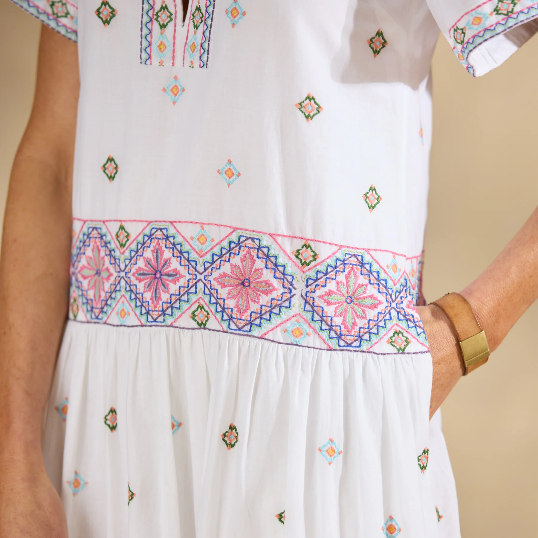 Briella Embroidered Dress