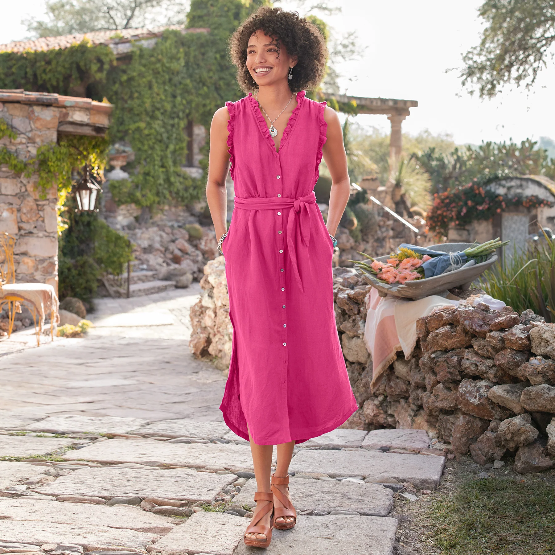Antoinette Linen Dress