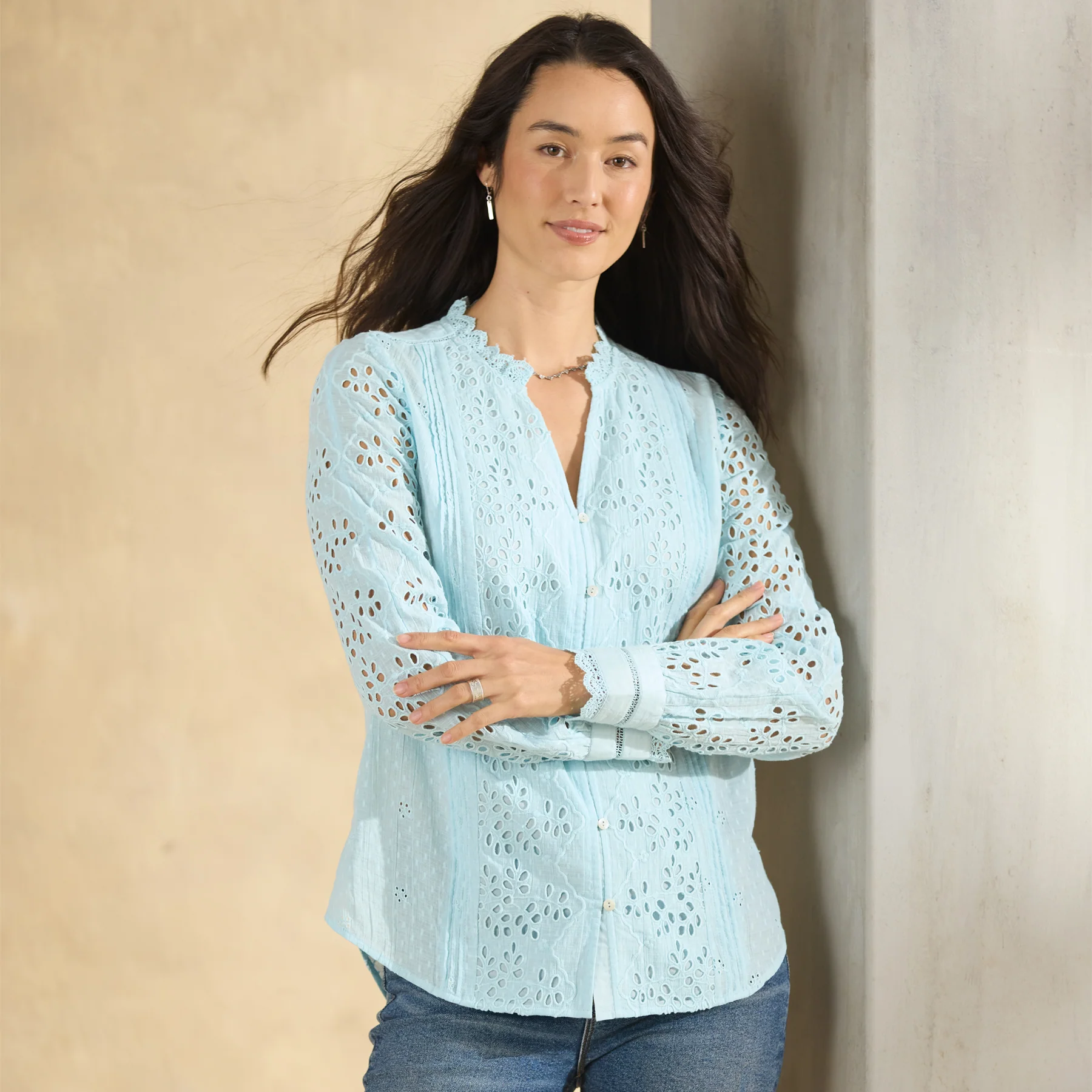 Valeria Eyelet Shirt