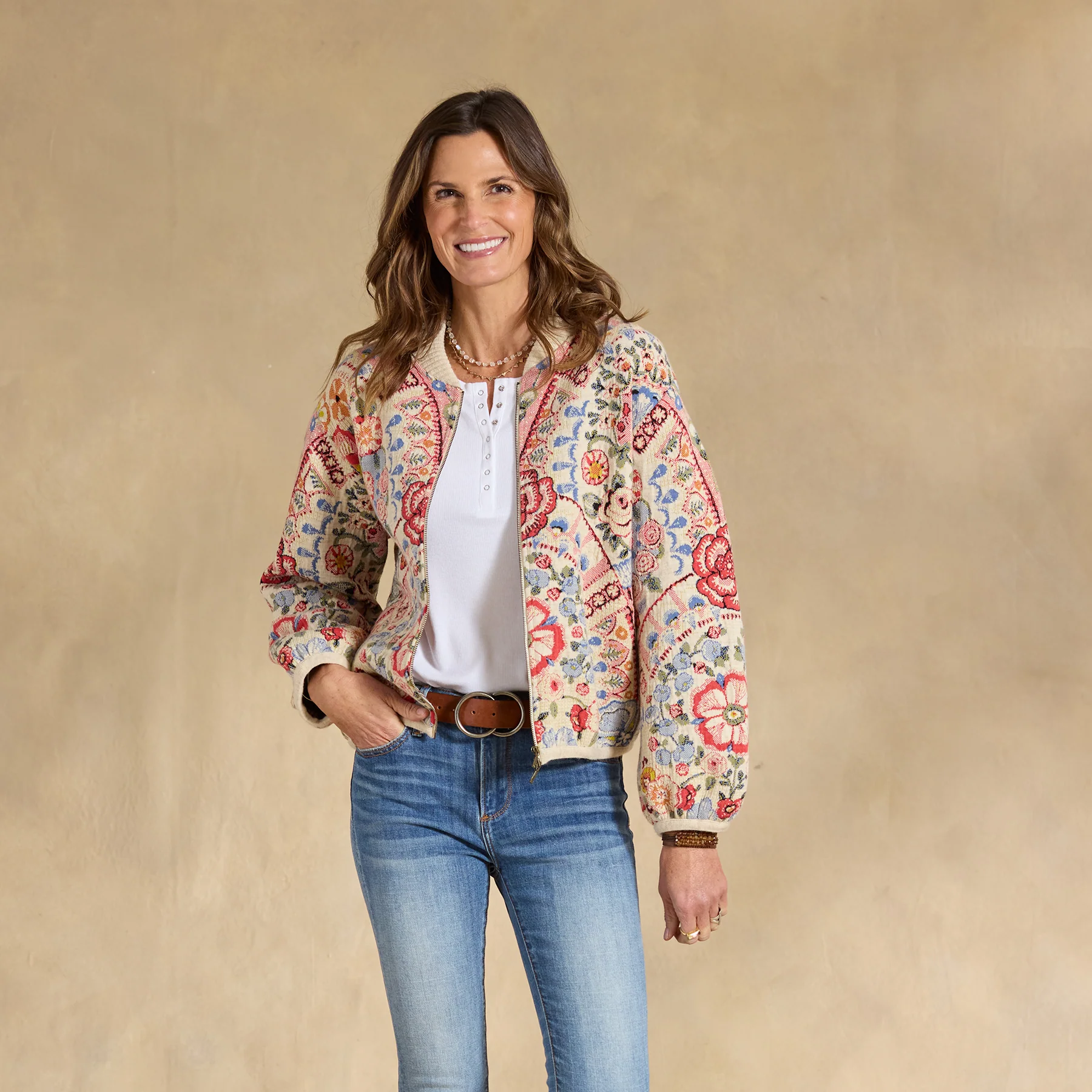 Forever Intarsia Cardigan